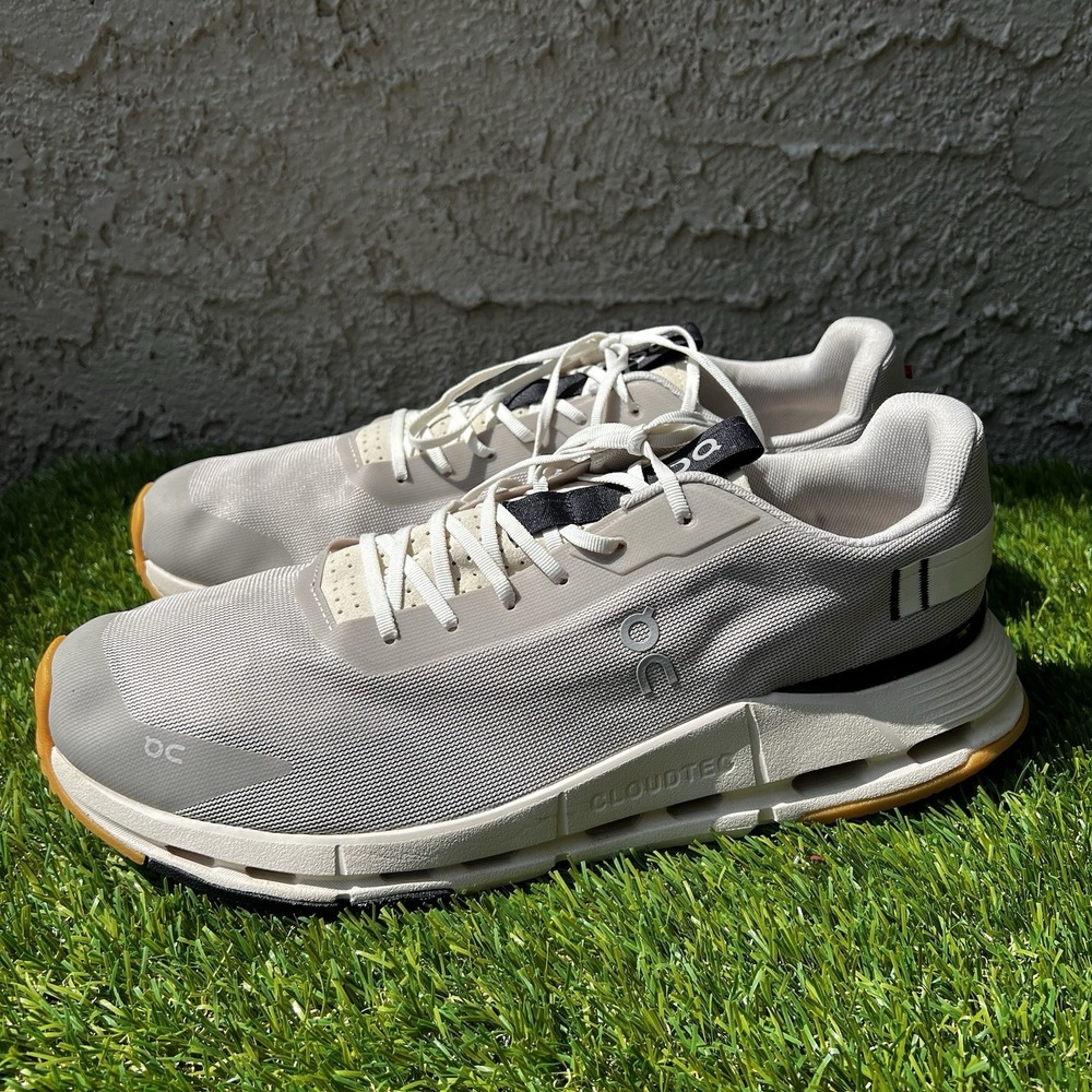 ON Cloud Shoes Men Size 14 Cloudnova Form 2 White Sneakers Low